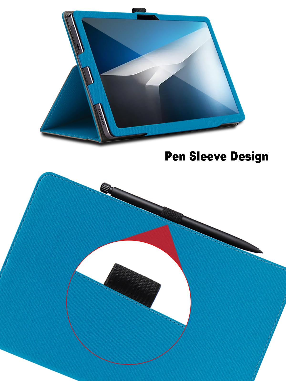 Coque Silicone Pour DOOGEE Tab A9+ / A9 Pro+ 11 Pouces - Housse De Protection Avec Support Intégré - Noir - 3