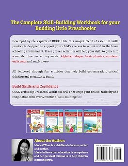 Big Preschool Workbook: Ages 2-5, 140+ Worksheets of PreK Learning Activities, Fun Homeschool Curriculum, Help Pre K Kids Math, Counting, Alphabet, Colors, Size & Shape, 2-4 Dinosaur Kindergarten Prep