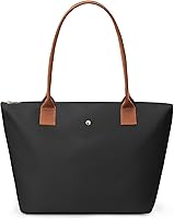 KALIDI Women's Nylon Tote Bag - Spacious Top Handle Shoulder Hobo Purse with Zipper, Lightweight Foldable Weekend Bag