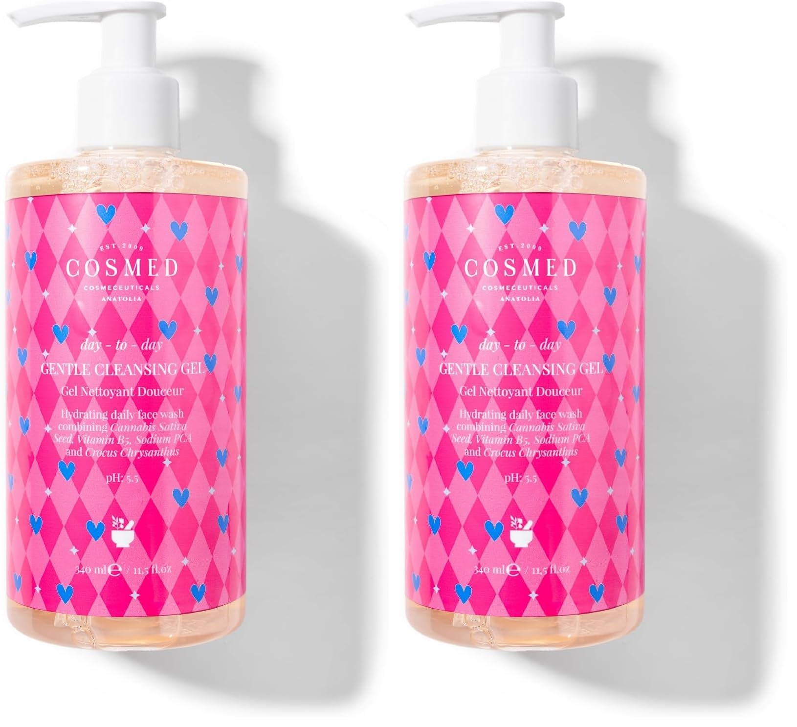 Cosmed Gentle Cleansing gel Sevgililer Günü - 340 ml (2 paketi)