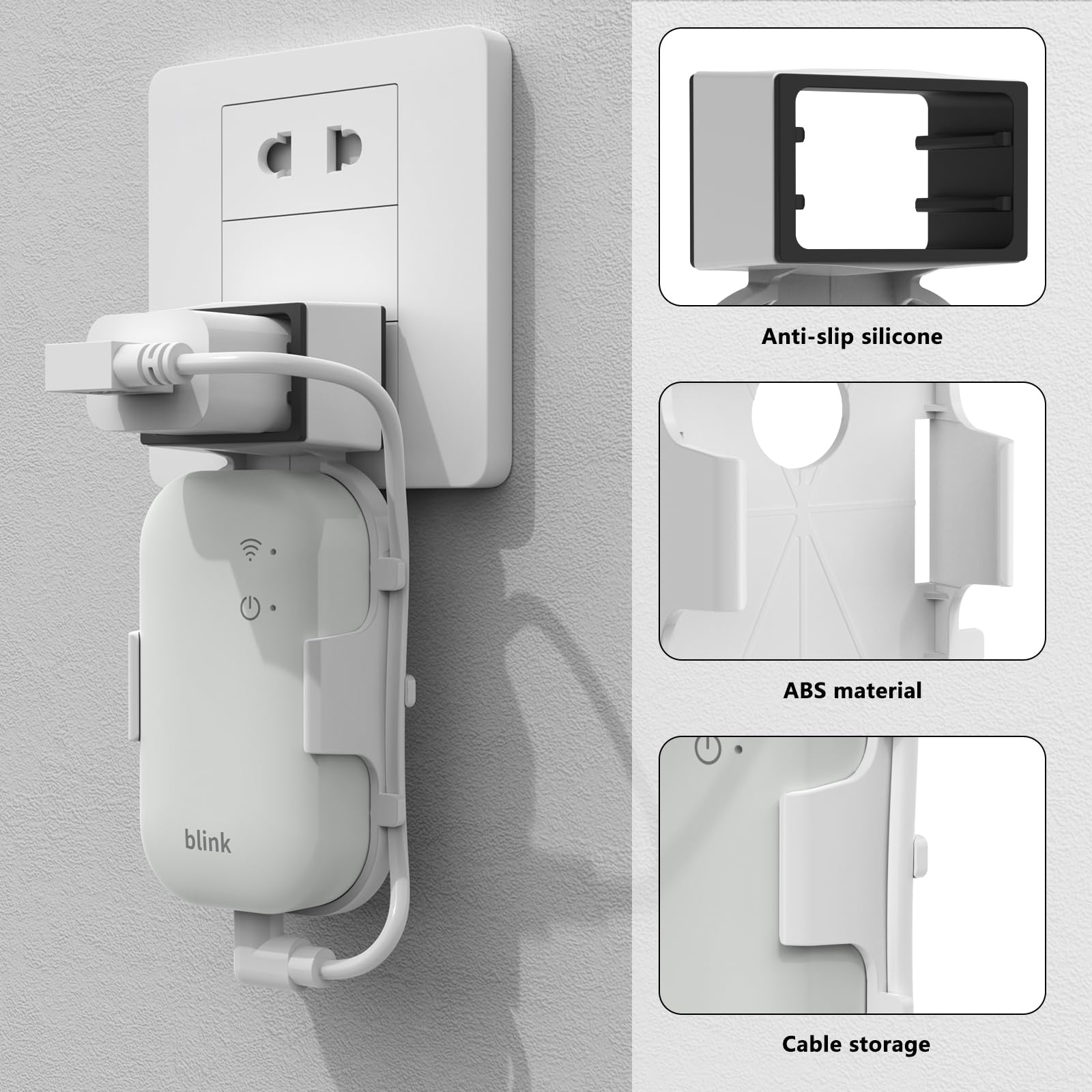HOLACA Soporte de enchufe compatible con Blink Sync Module Core (módulo de sincronización de link no incluido)