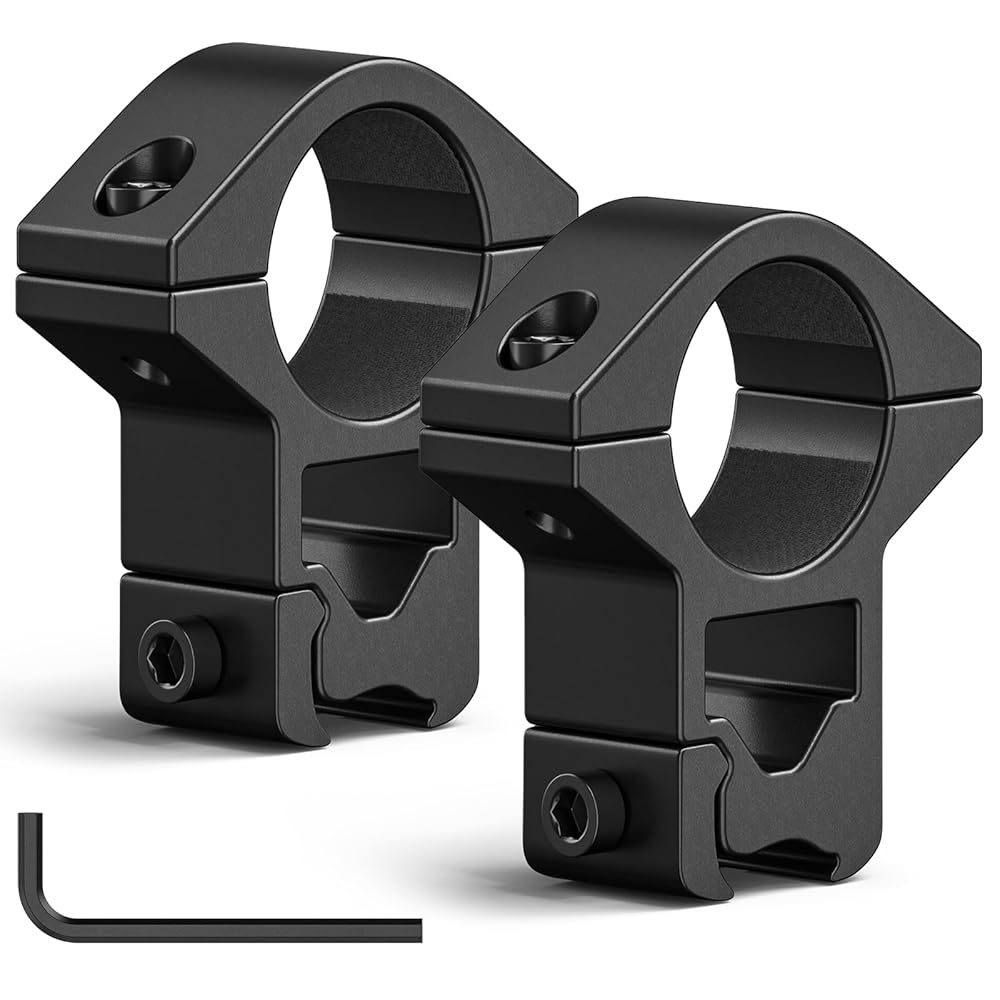CVLIFE 1 Inch Dovetail Scope Rings - 3/8 or 11mm Dovetail Scope Mount - High Profile Dovetail Scope Mounts 1 Inch for Dovetail Rail - 2 Pcs
