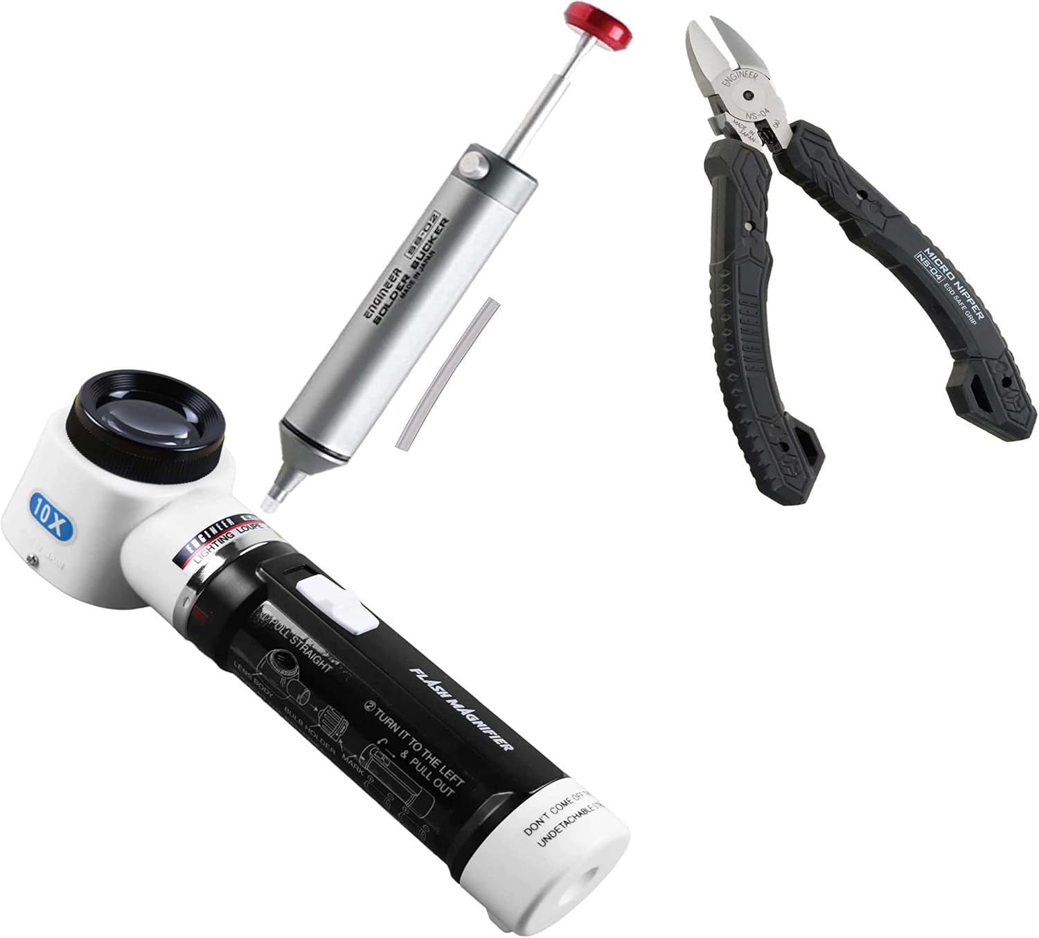 Amazon.com: Engineer SL-71 LED Flashlight Loupe Magnifier + SS-02 ...