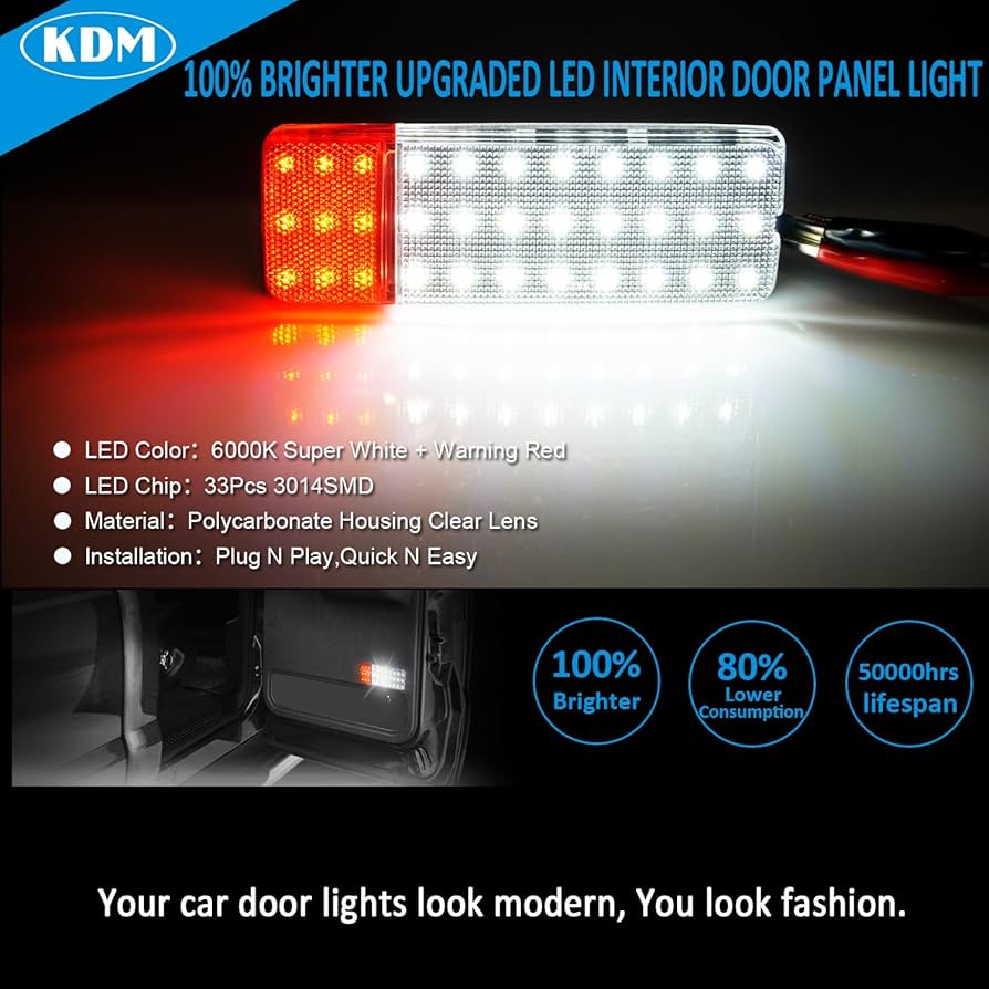 Amazon.com: KDM LED Interior Door Panel Courtesy Light Assembly
