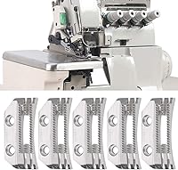 Vista 2 de Fdit 5 piezas de dientes de alimentación para máquina de coser en forma de E, dientes finos universales de doble fila para máquina de coser