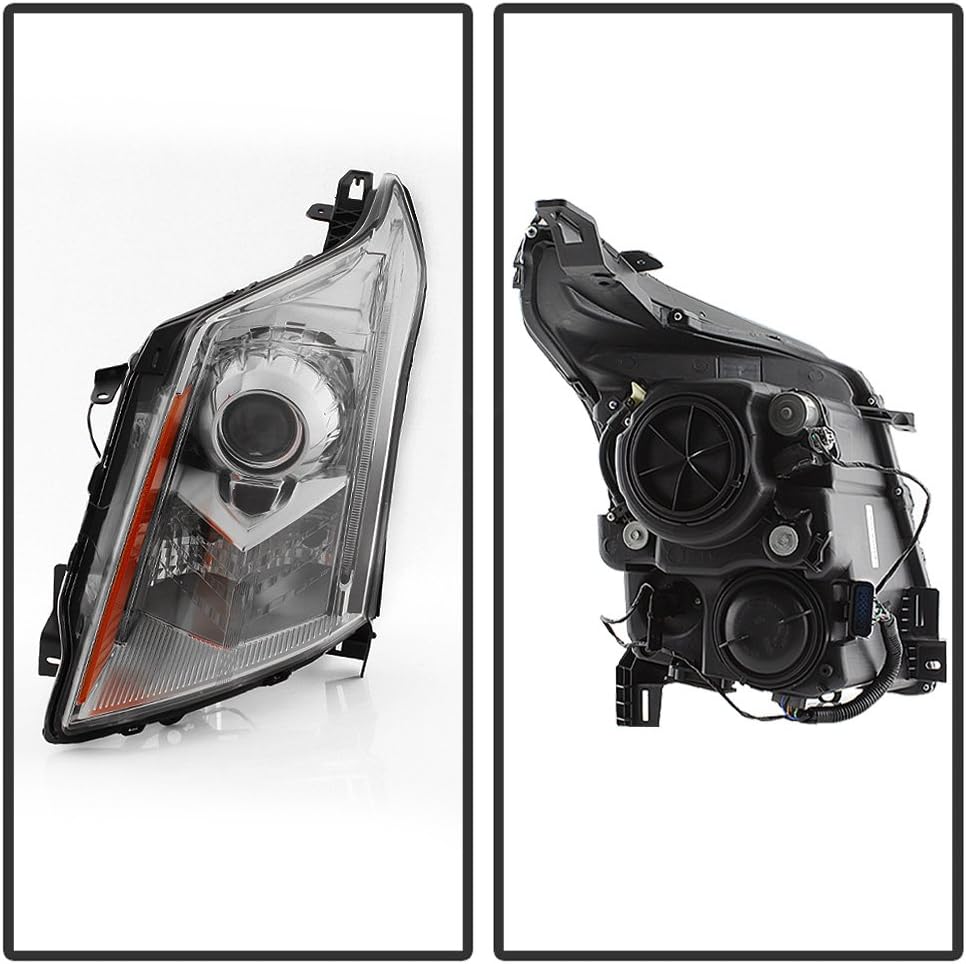 ACANII - For [HID/Xenon Model] 2010-2014 Cadillac SRX Factory Style Projector Headlights Headlamps Pair Set Left+Right