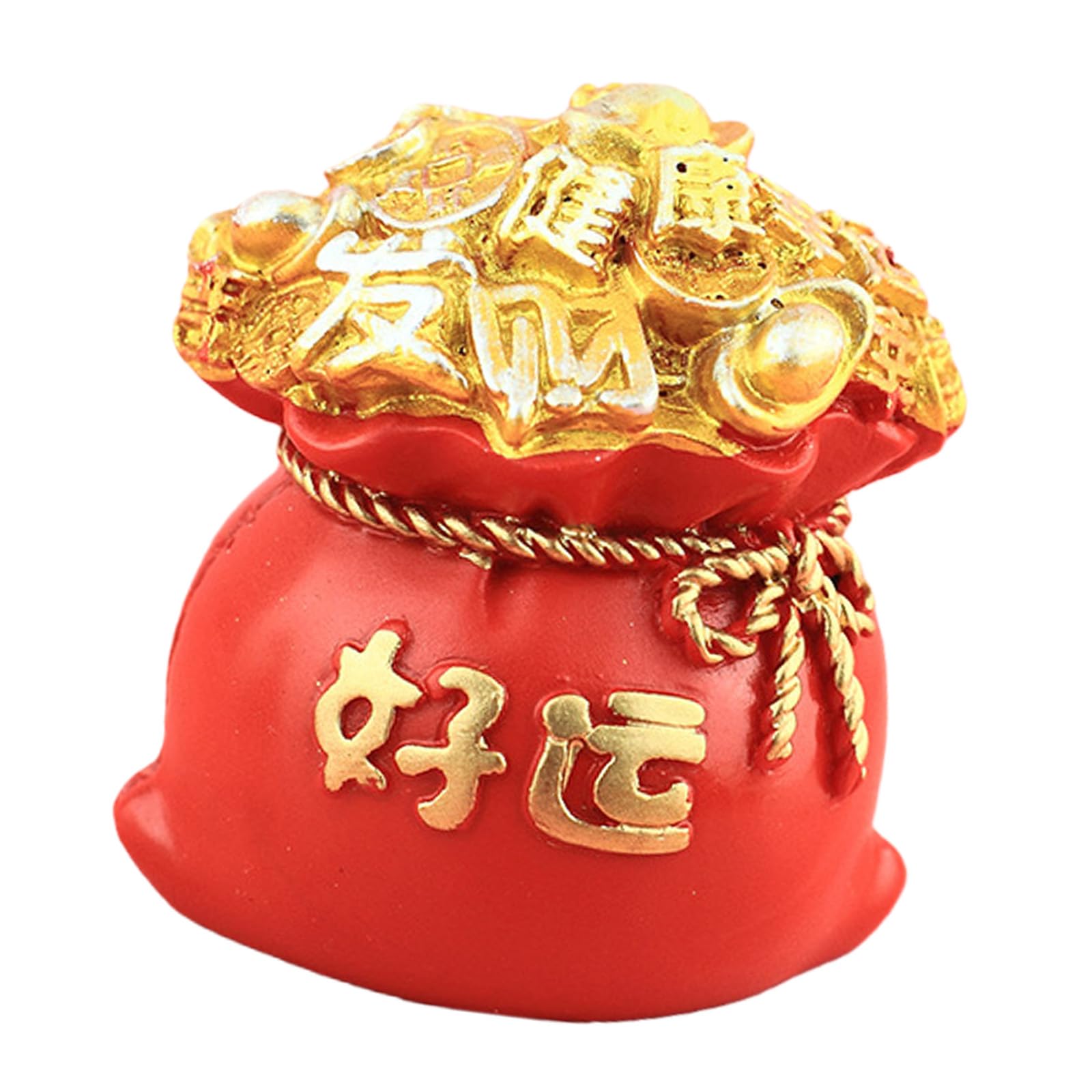 Shurhome Money Tree Statue Blessing Bag Figurines Bring Wealth and Good Luck Fengshui Decorations for Offices Tabletop Decors Resin Money Tree Statue