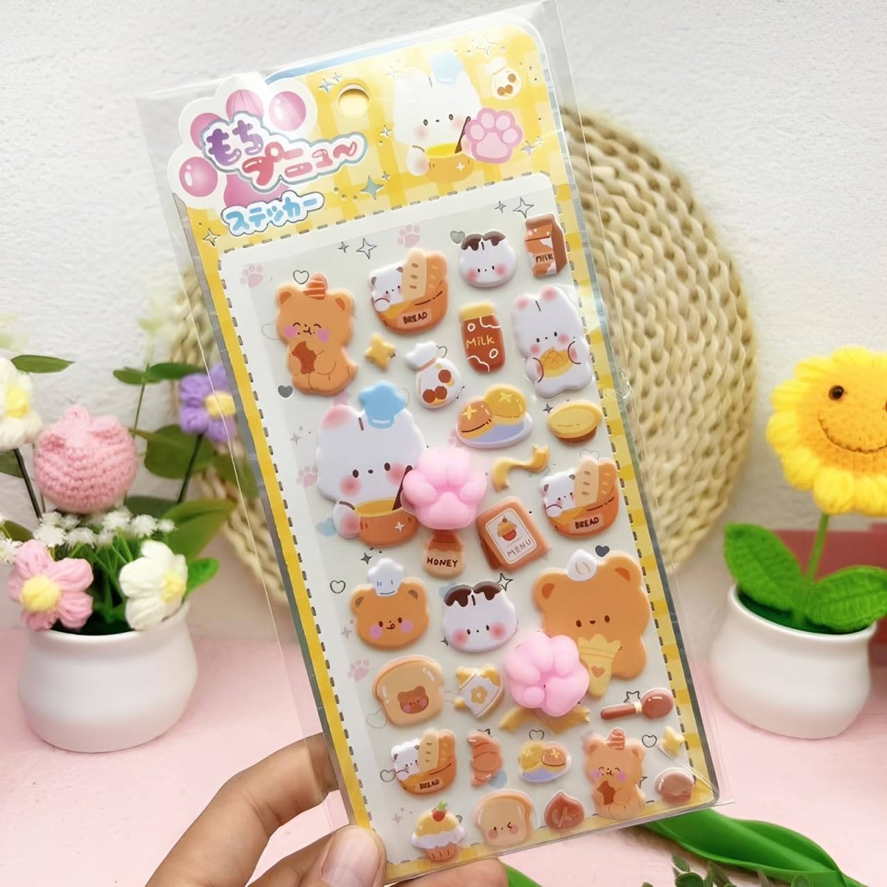 Amazon.co.jp: 肉球 シール ぷにぷに 3D立体ステッカー 6枚セット