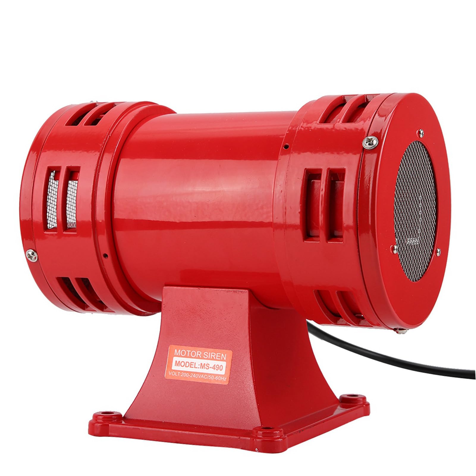 Naroote Sirena de Alarma Industrial, 150dB, Sirena Continua con Motor