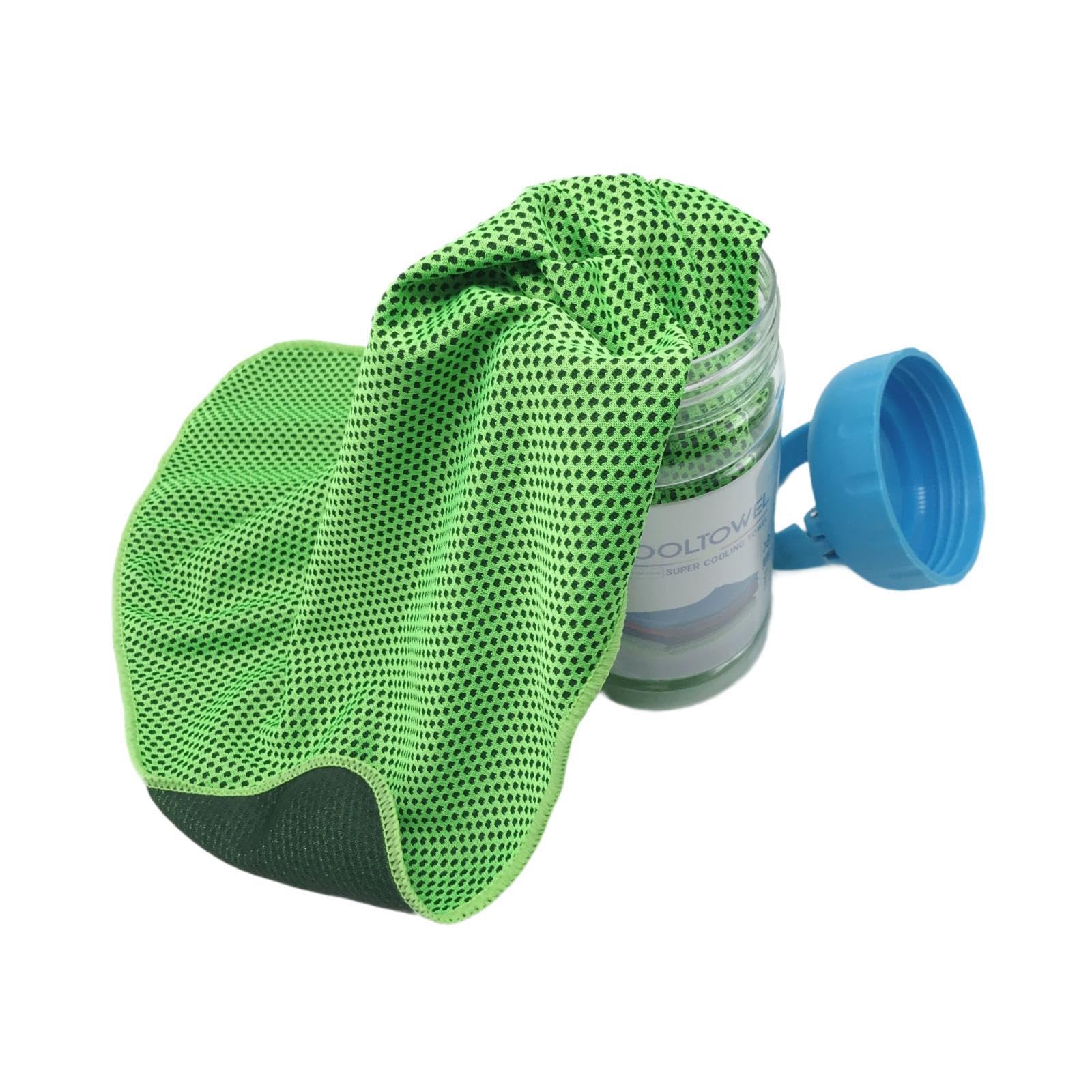 HEAVENGLOW Cooling Towel Sweat Absorbing Small-Size Headband for Running Cycling Summer Green-Sporting Goods-Fitness Running & Yoga-Fitness Equipment & Gear-Gym Towels-1 Cooling Towel-image-21