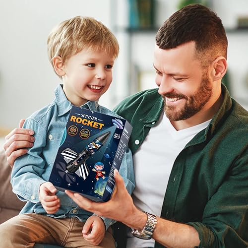 Miniatura 7 de Lanzacohetes para niños, juguete de cohete de aire motorizado de lanzamiento automático, juguetes al aire libre para edades de 8 a 12 años