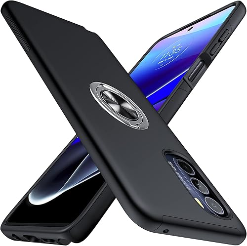 JAME Funda protectora para Moto G Stylus 5G 2022, delgada, suave, a prueba de golpes, para Motorola G Stylus 5G 2022, con anillo invisible y función