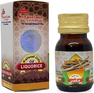 bonballoon 1 Pack Pure & Natural Liquorice Oil Licorice Cold Pressed El Captain Elcaptain Natural Concentrated Crude Perfect Fresh for Food & Skin Hydration & Body Non GMO Kosher Halal (1 oz / 30 ml)