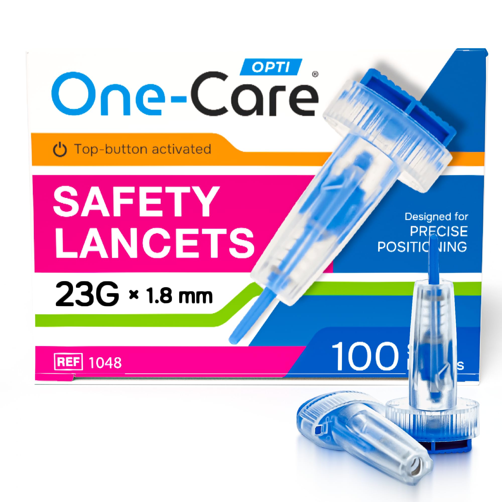 ONE-CARE Opti Lancets - Push Button Safety -16 ONE-CARE Opti Lancets - Push Button Safety -16