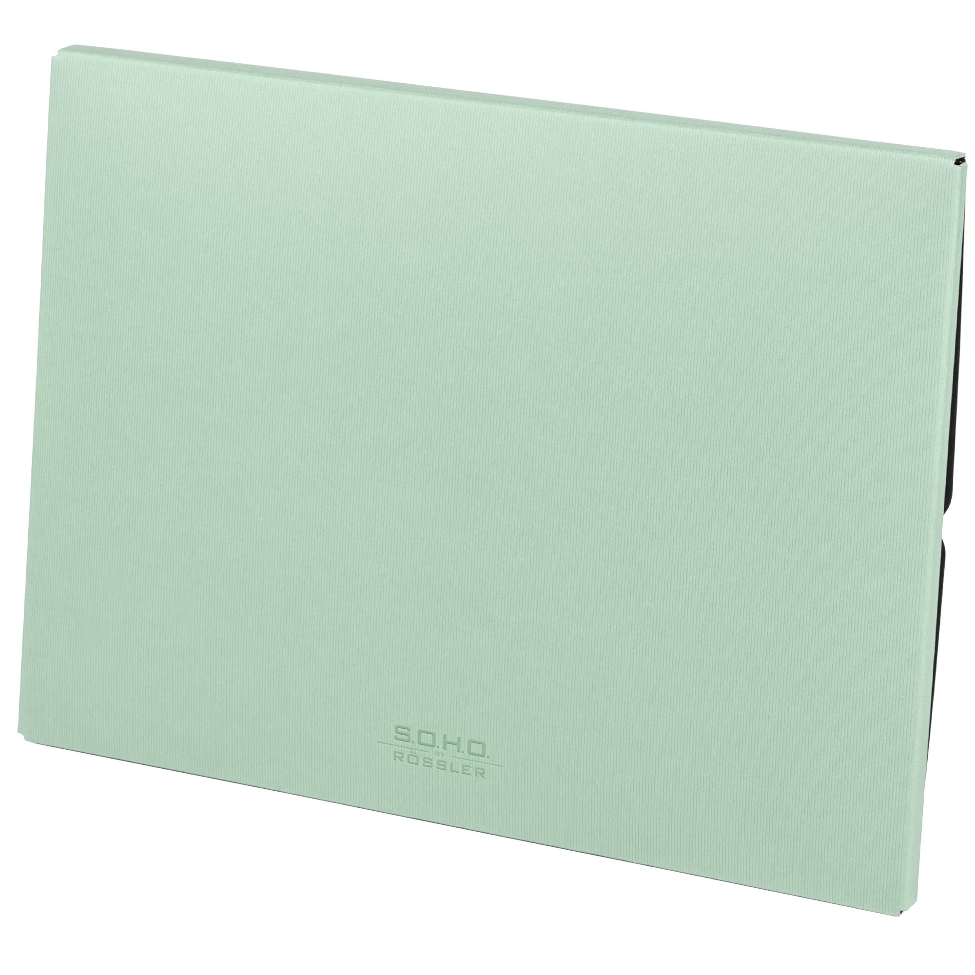 Cartella Per Riviste A4 | Con Maniglia | Denim | Organizzatore Ufficio O Casa | Rössler Papier