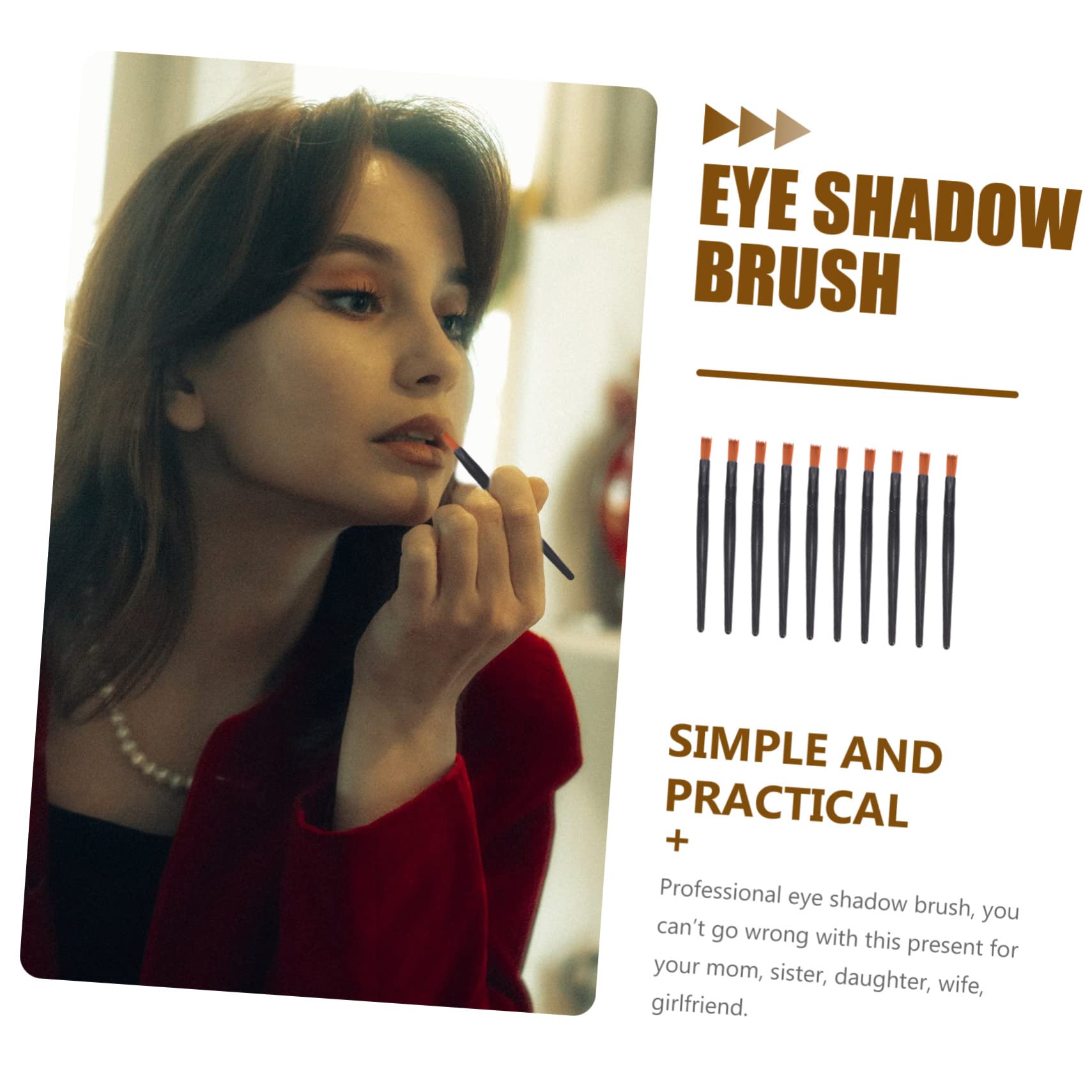 Beavorty 500stücke Mini Lippenstiftapplikatoren Künstlichen Fasern Tragbare Make-up-pinsel Für Präzise Lippen Und Augen-make-up-anwendungen Für Täglichen Und Professionellen Gebrauch