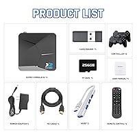 Vista 7 de Kinhank 256G Super Console X2 with 100,000+ Classic Games,Retro Video Game Consoles Compatible with 60+ Classis Emulators, S902X2 Chip, Android TV