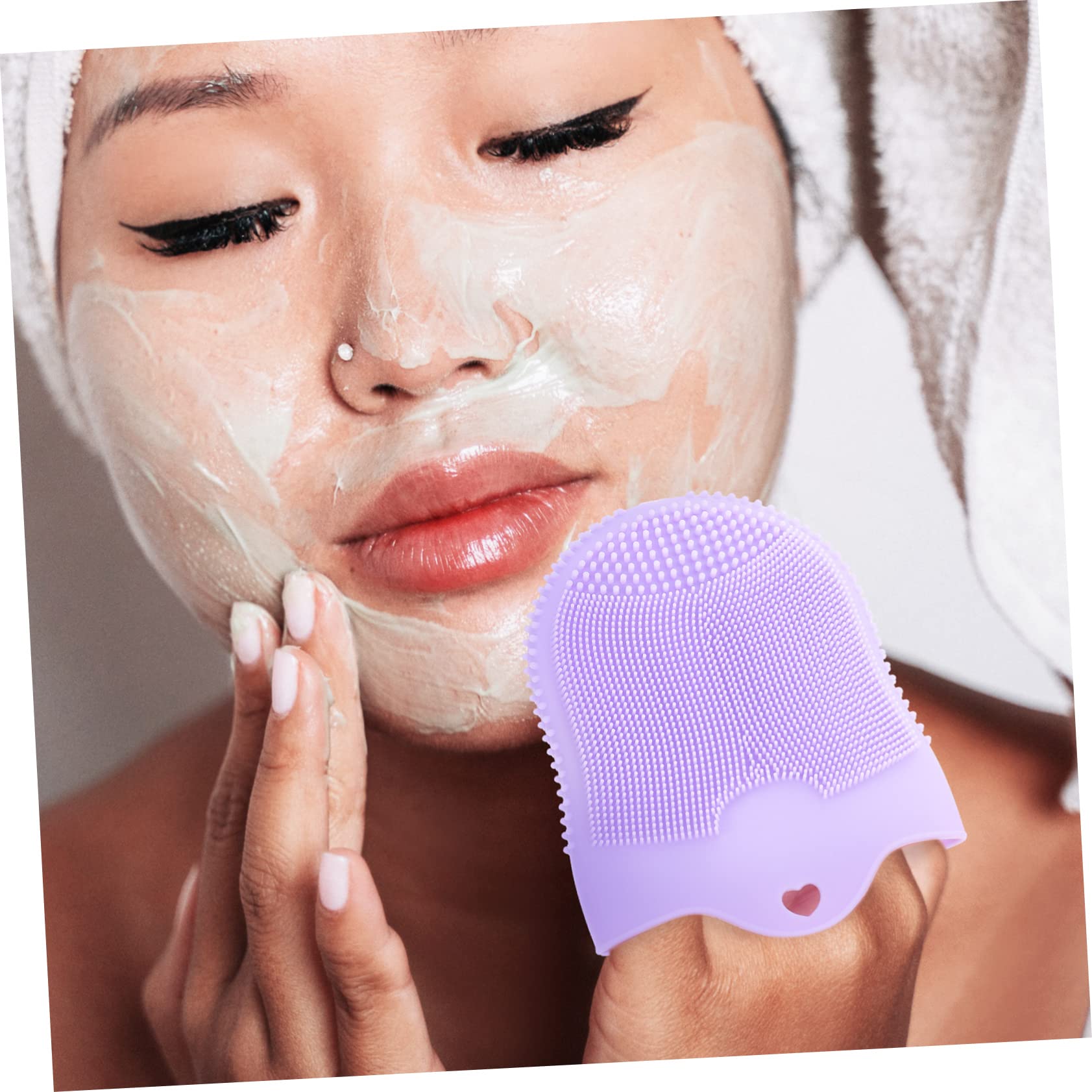 Healeved 5stücke Silicone Gesichtsreinigungsbürste Mit Sanftem Peeling-design Ergonomisch Leicht Und Tragbar Für Empfindliche Haut Für Tägliche Anwendung Und Reisen