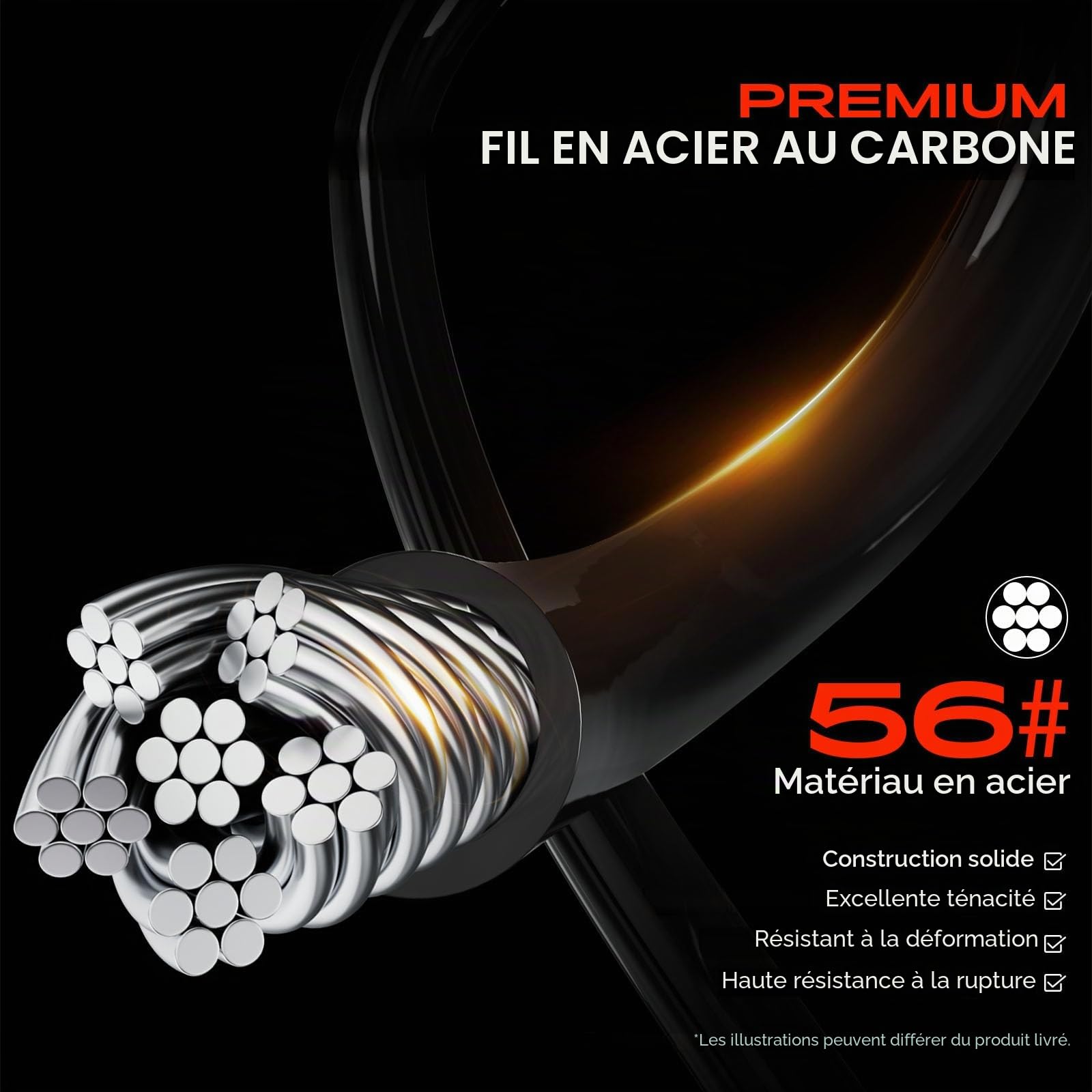 Frankberg Câble de capot, câble de traction de capot, avant, noir, | Compatible avec: X5 E53