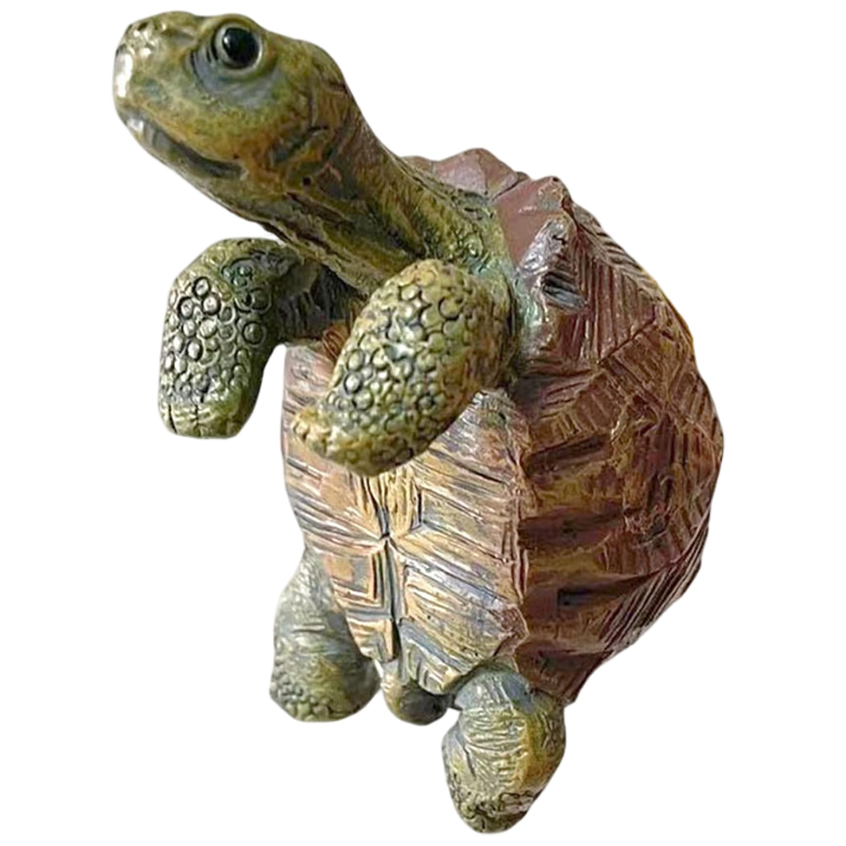 Whyzsjnclg Pot Hugger, Adorable Resin Turtle Figurines for Plant Pots Hand-Painted Garden Turtle Statue Fun Plant Decorations for Indoor & Outdoor Pots for Daily Use