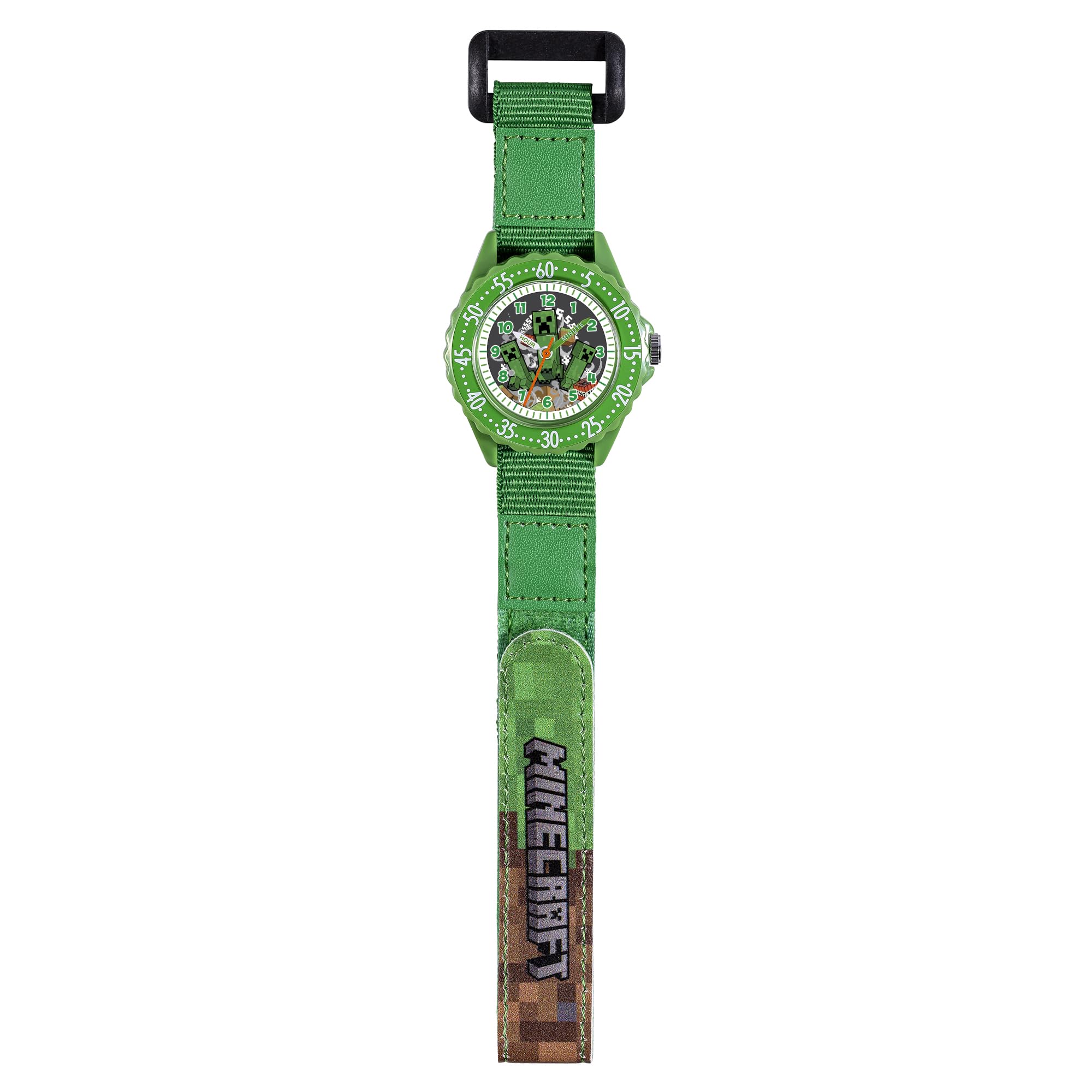 Accutime Minecraft Montre d'apprentissage de l'heure à fermeture facile