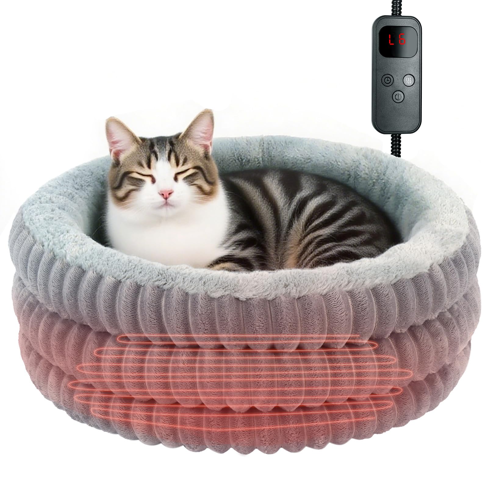 Lit chauffant pour chat d'intérieur