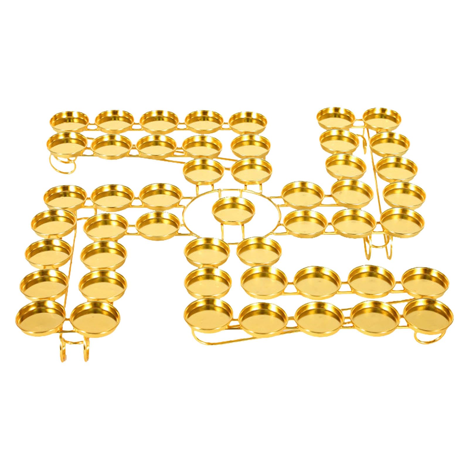 Buxuaaaa 49 Lamp Holder Home Table Centerpieces Decorations Desk Ornament Butter Lamp Stand for Wedding Parties Family Gathering