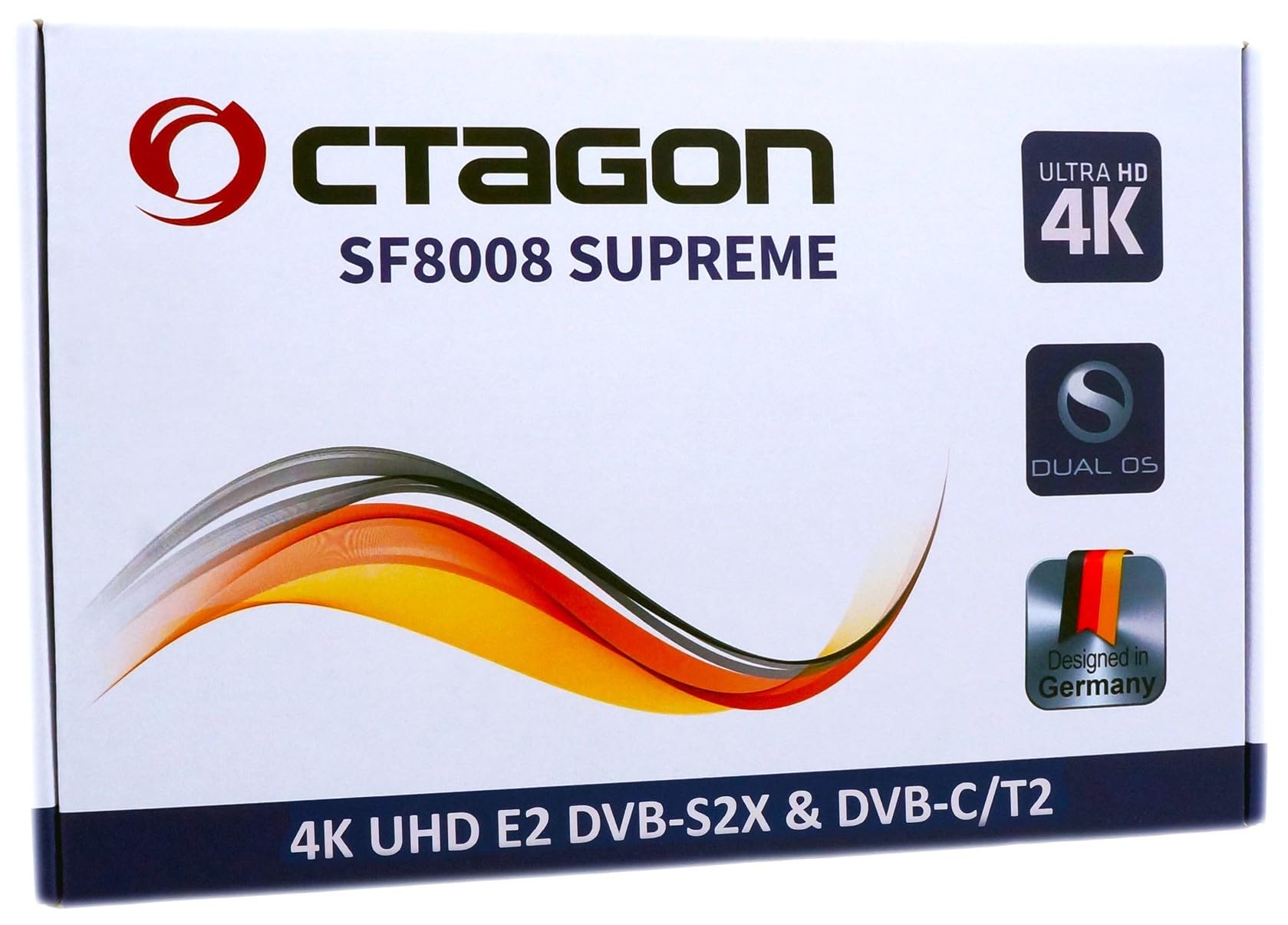 Octagon SF8008 UHD 4K Supreme Combo 500GB Disque Fixe Interne Récepteur Satellite DVB-T2 E2 Linux Define OS Enregistrement M.2 M Key Gigabit LAN Lecteur de Carte