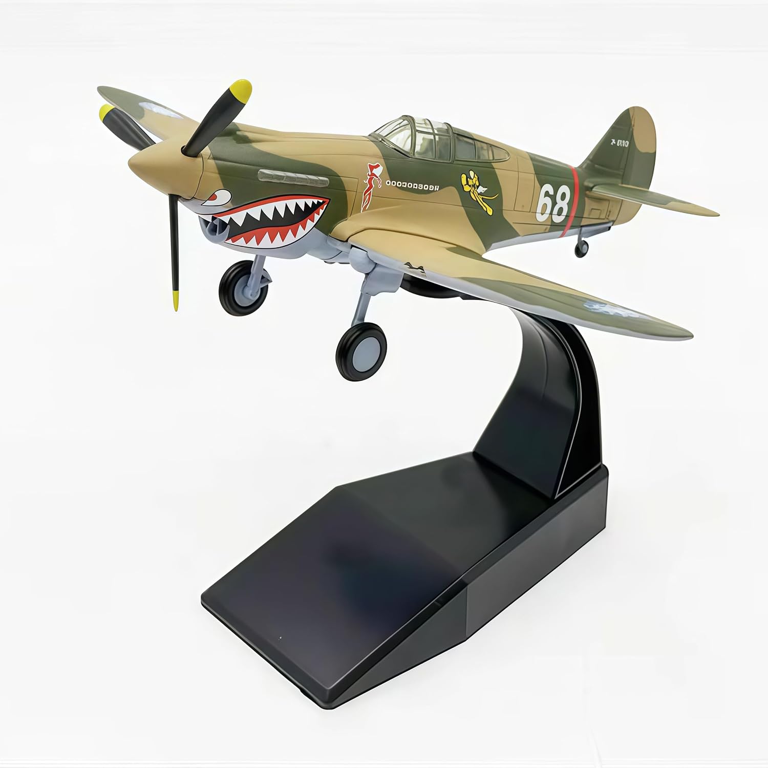 1:72 Scale P-40 Fighter Military Aircraft P40 Attack Airplanes Model for Adults Collection Home Office Gifts