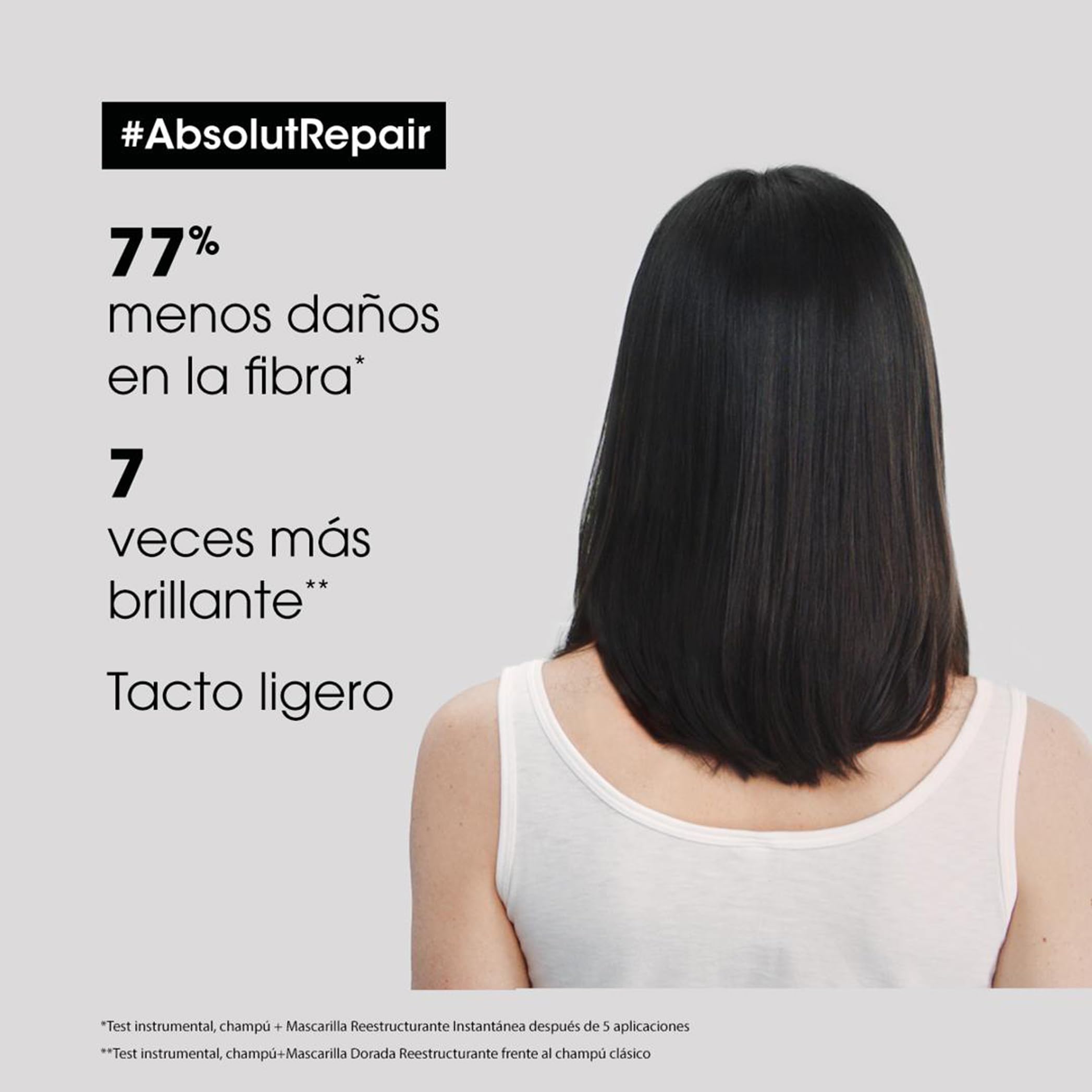 Serie Expert Cofre de San Valentín Absolut Repair 2023 Duo,Para un cabello fortalecido y reparado al instante. Incluye champú de 300ml y mascarilla de 250ml