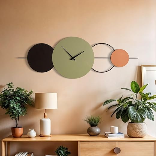 Artepera Geometric Metal Clock