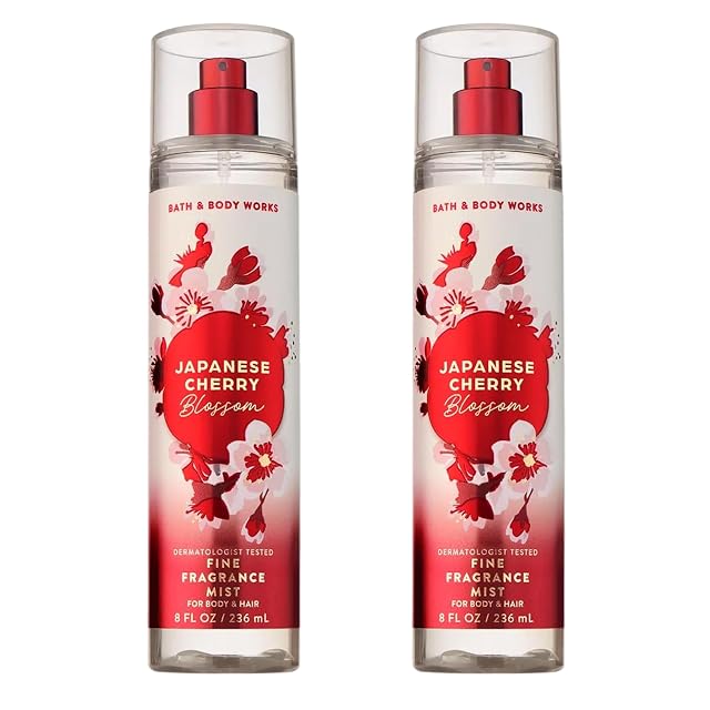 Bath Body Works Japanese Cherry Blossom Fine Fragrance Mist Body Spray Perfume for Women Long-Lasting Personal Fragrance Iconic