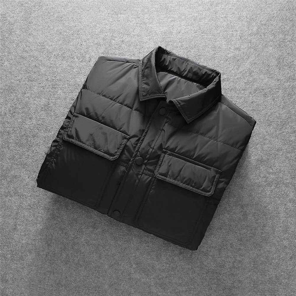 Youllyuu White Duck Down Jackets Single Breasted Black Thicken Casual Men's Coats Slim Fit Jackets