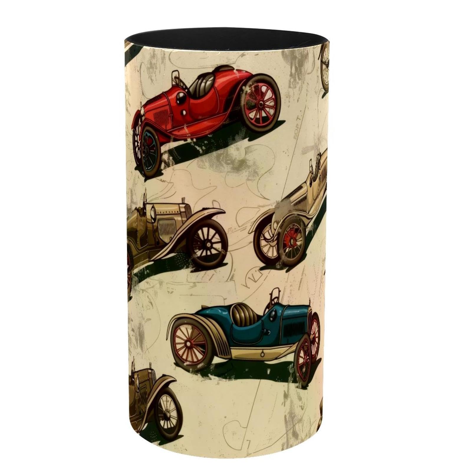 Pinceaux de maquillage et porte-stylos bureau voiture de course vintage