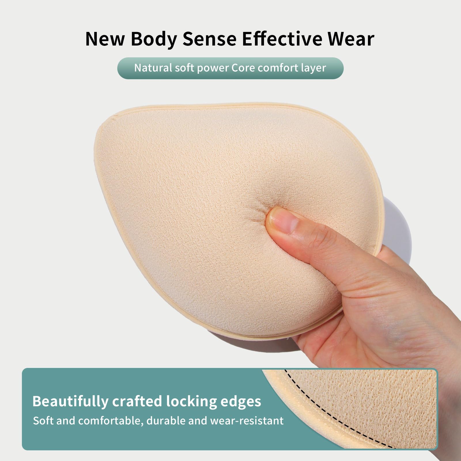 Mastektomie-Prothese für Frauen,Spiral Latex Brustprothese Atmungsaktiv Brustformen Brüste Pads BH-Einsatz-Einlagen Cup Lifter