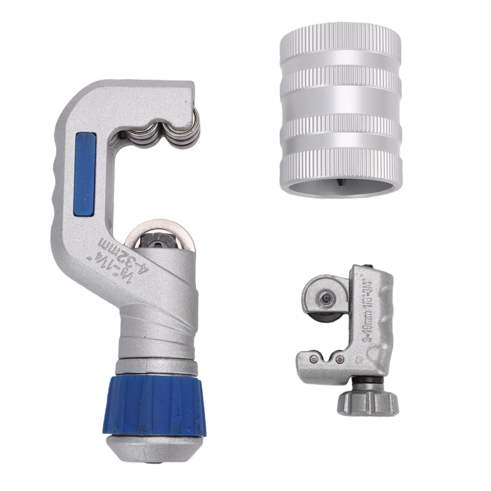 KIMISS Juego de Cortatubos, Cortatubos de Cobre de 1/8 pulg. a 1/4 pulg. y de /8 a 3/4 con Escariador, para Tuberías de Aluminio y Cobre, Fontanería, Climatización,