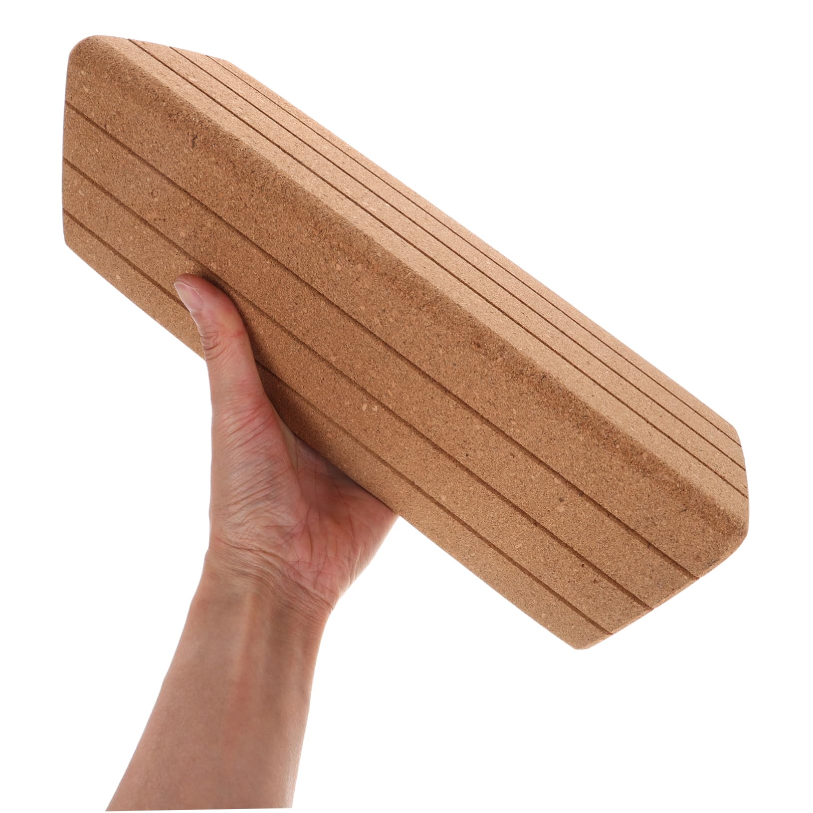 Toyvian Yoga Suaves De Corcho Bloques De Ejercicios Para Estiramiento Yoga y Fitness Bloque Triangular Antideslizante