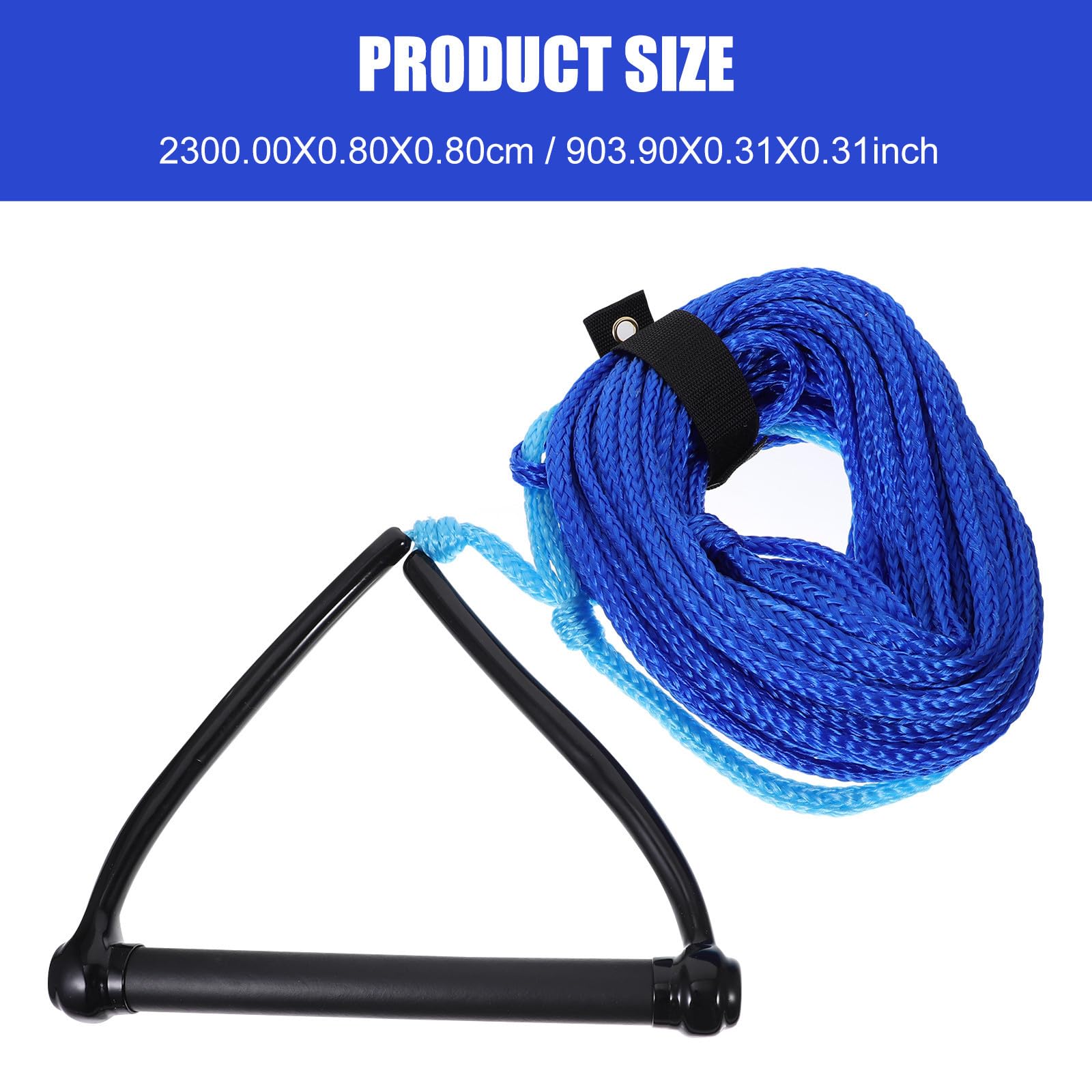 Zugseil mit Griff für Wasserski und Wakeboard, Nylon, 1 Stück Zufällige Farbe