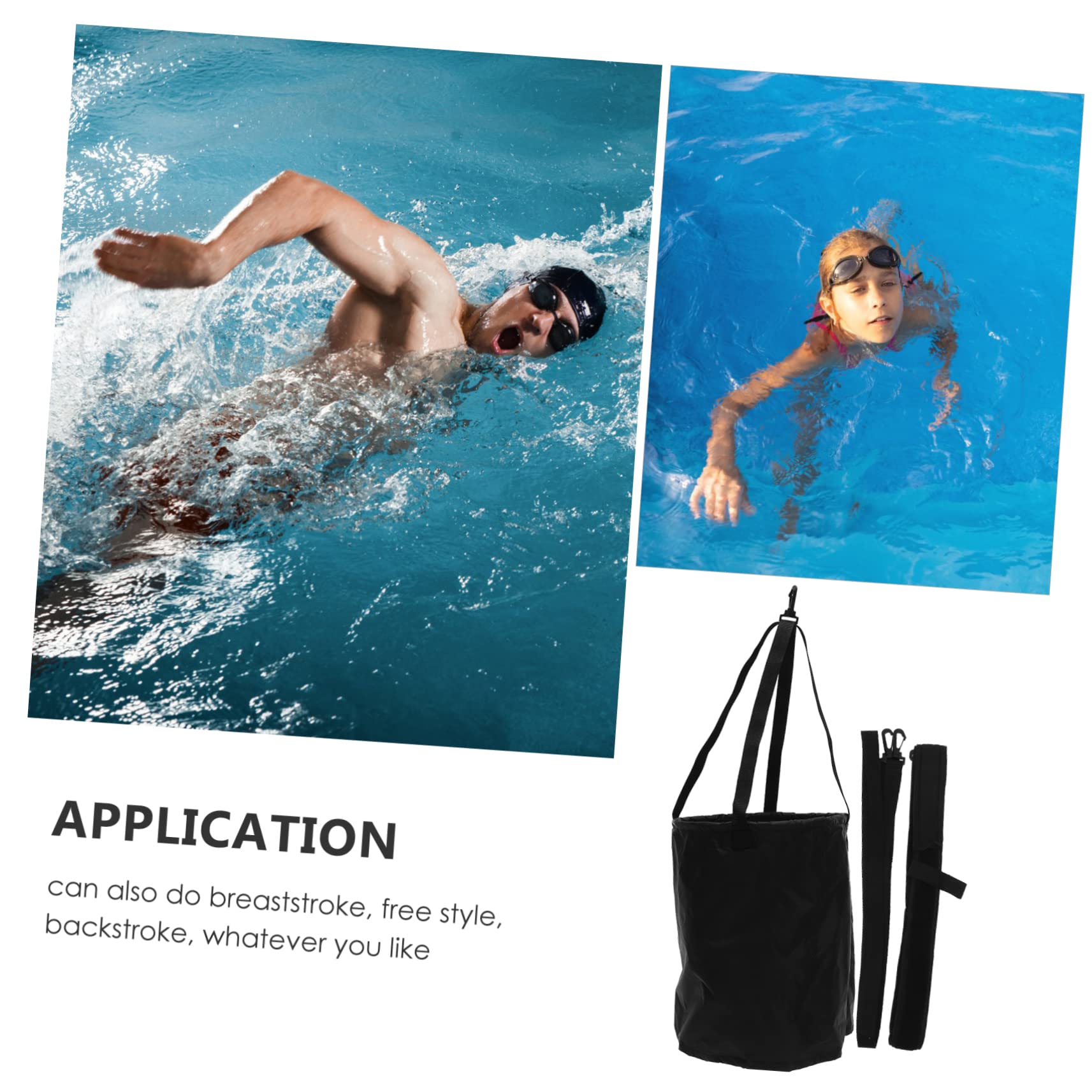 Anneome 1 Juego De Paracaídas De Natación Accesorios Deportivos Portátiles Equipo De Natación Equipo De Natación Equipo De Lecciones De Natación Paracaídas De Entrenamiento De