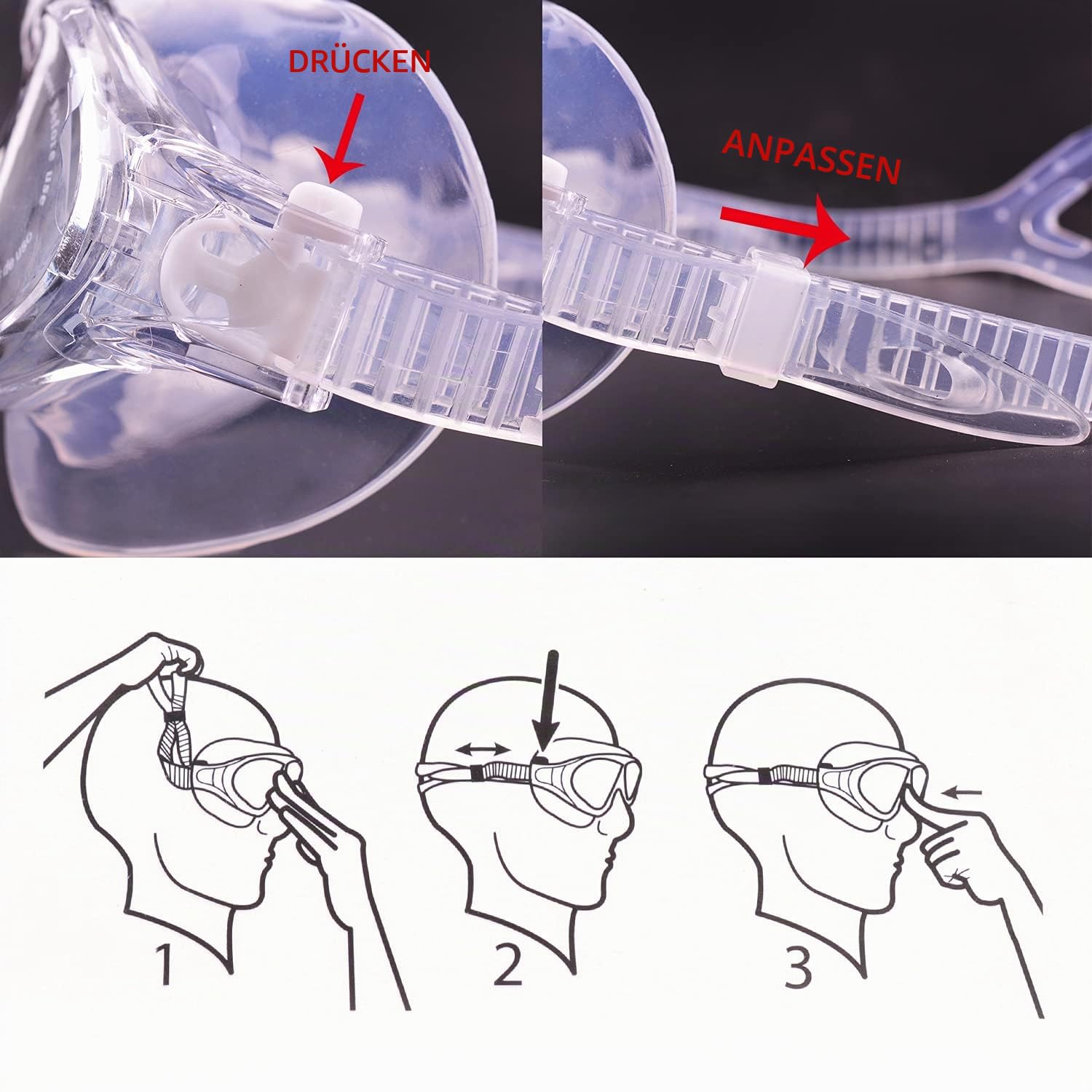 Winline Schwimmbrille Erwachsene Kinder Anti Fog Ohne Leakage deutlich Anblick UV Schutz, Professional Schwimmbrille für Herren Damen Jungen Mädchen