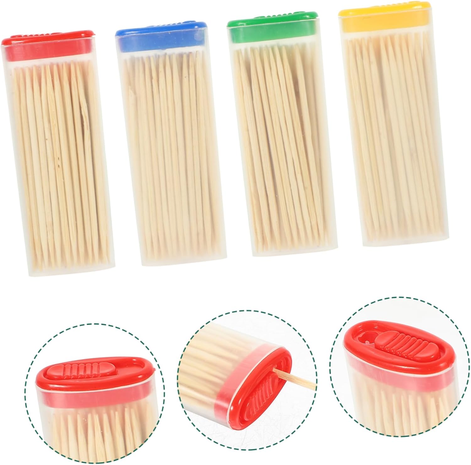 Portable Bamboo Sticks Tooth Picks for Hawaiian Party Supplies Birthday Party Hotel Household Avoid