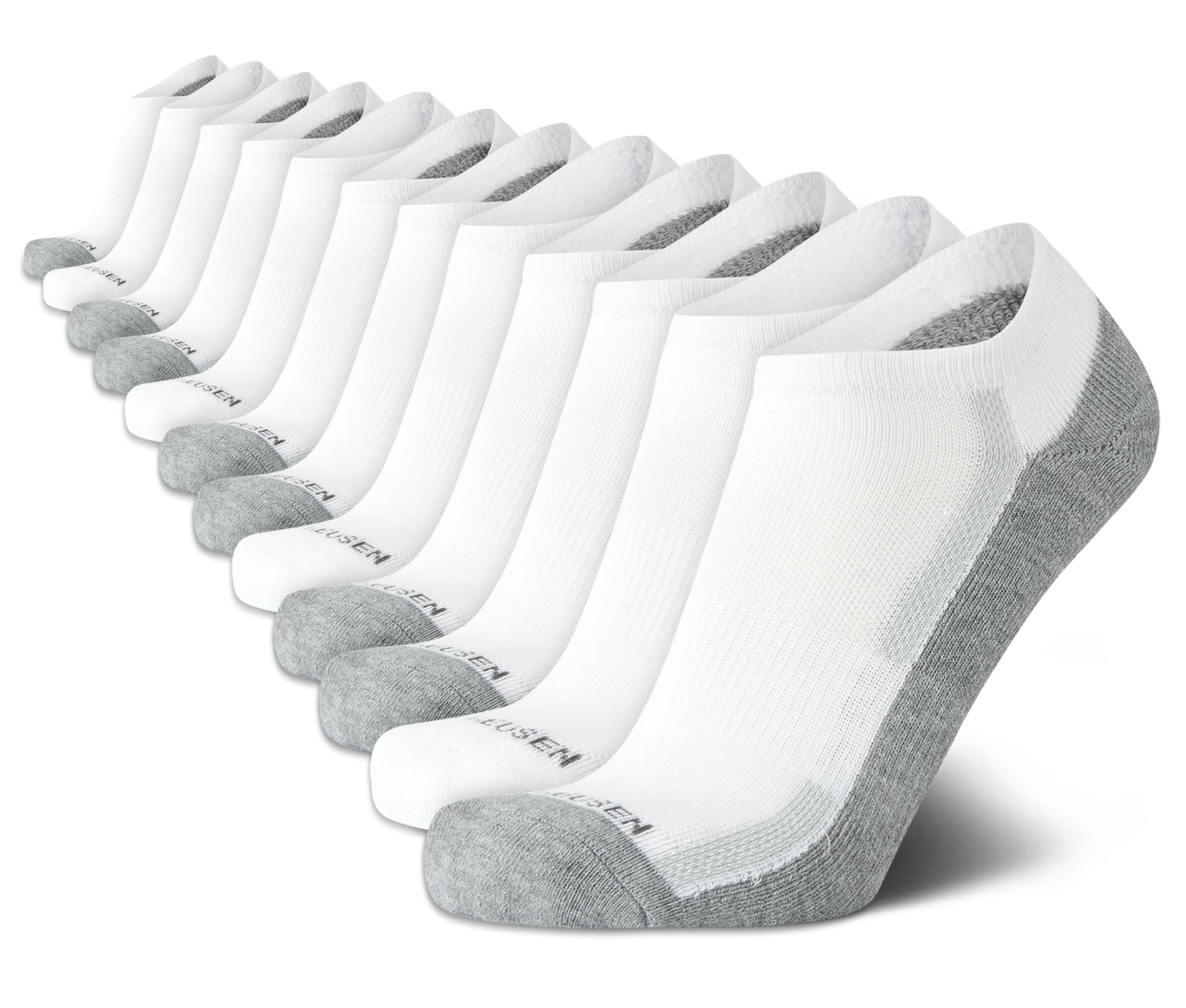 Van Heusen Calcetines para hombre, corte bajo, invisibles, rendimiento atlético, calcetines de tobillo (paquete de 12)