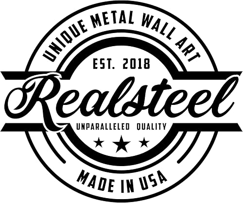 Miniatura 4 de RealSteel Letreros de metal personalizados: arte de pared personalizado para exteriores, placa de nombre de boda y aniversario, decoración de porche