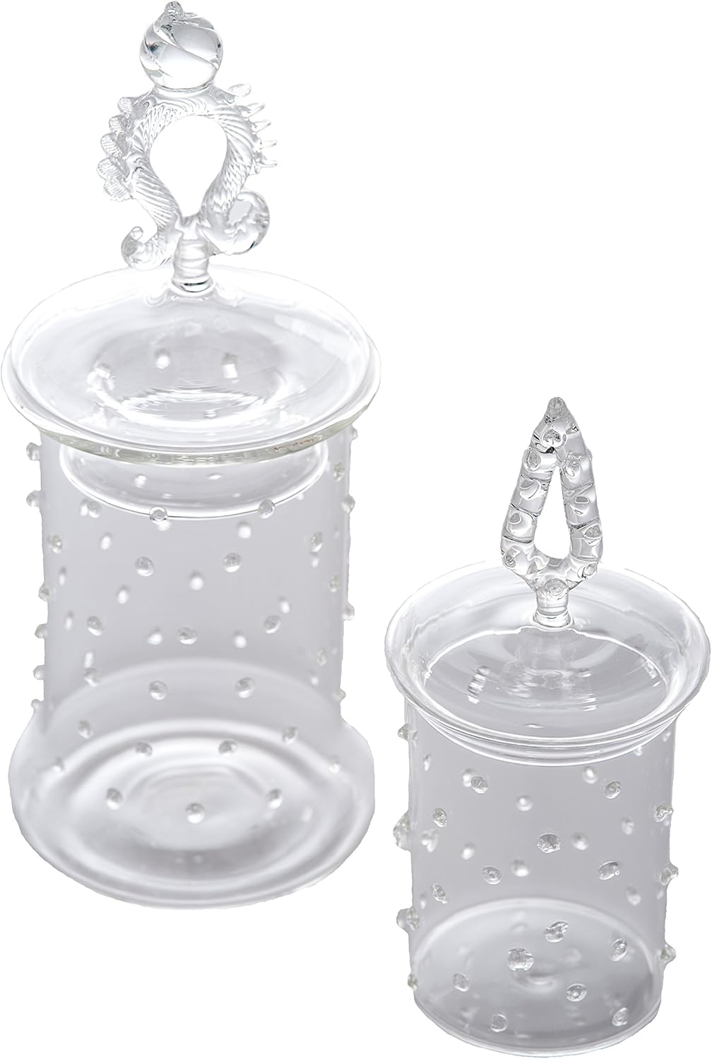 Abigails La Boheme Apothecary Jars with Small Dots, Set of