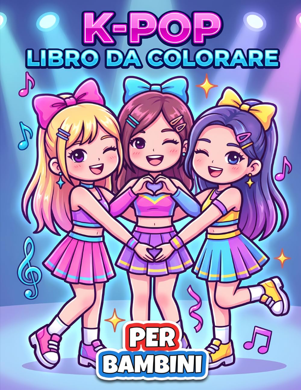 Libro da Colorare KPop: Un’Idea Regalo Creativa Con Personaggi Carini, Moda Scenica E Atmosfera Musicale Gioiosa