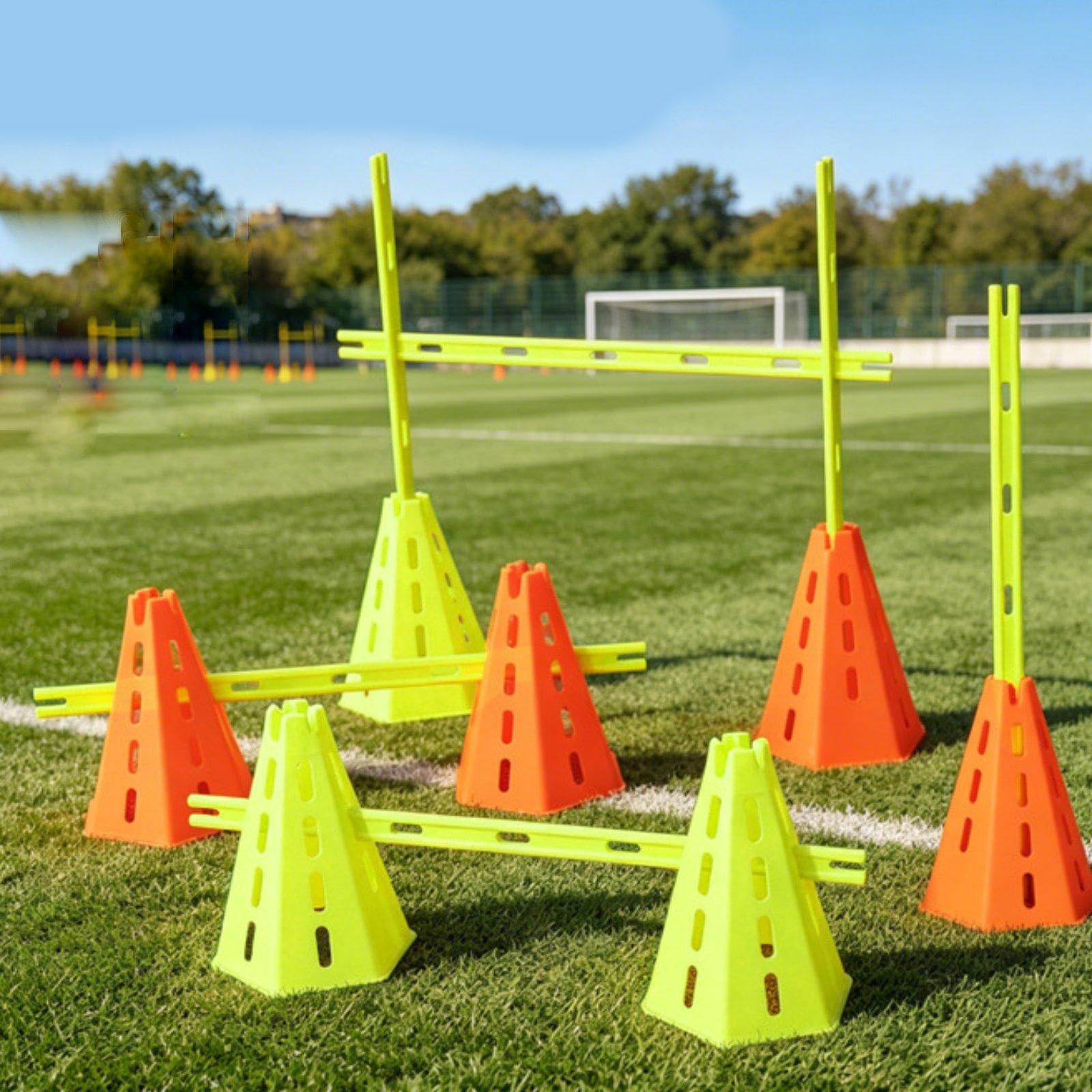 Coni Allenamento Calcio Sportivi Agilità Marker Ostacoli in PE Durevole per Allenamenti Polivalenti E attività Dinamiche Adatti a Bambini