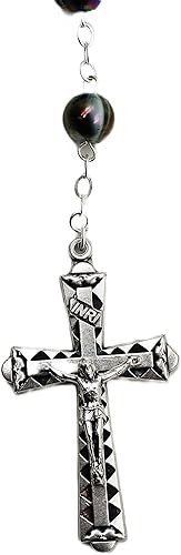 Miniatura 3 de Nuestra Señora de Fátima Hecho en Portugal Rosario de Mármol Esmeralda, metal, piedra, zinc, No es una piedra preciosa