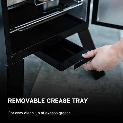 Miniatura 5 de Masterbuilt Ahumador eléctrico vertical para barbacoa de 30 pulgadas con control de temperatura analógico, estantes cromados para ahumar y 535