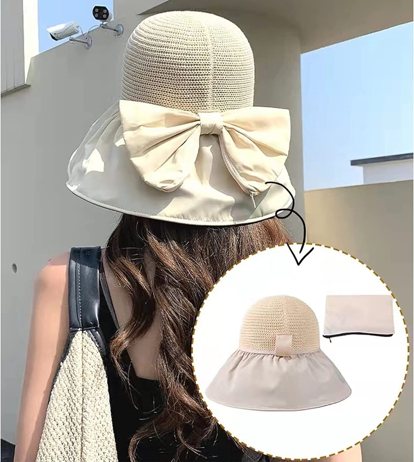Cappello Da Sole Donna UPF50+ Tesa Larga – Pieghevole, Traspirante Per Spiaggia, Pesca E Trekking - 2