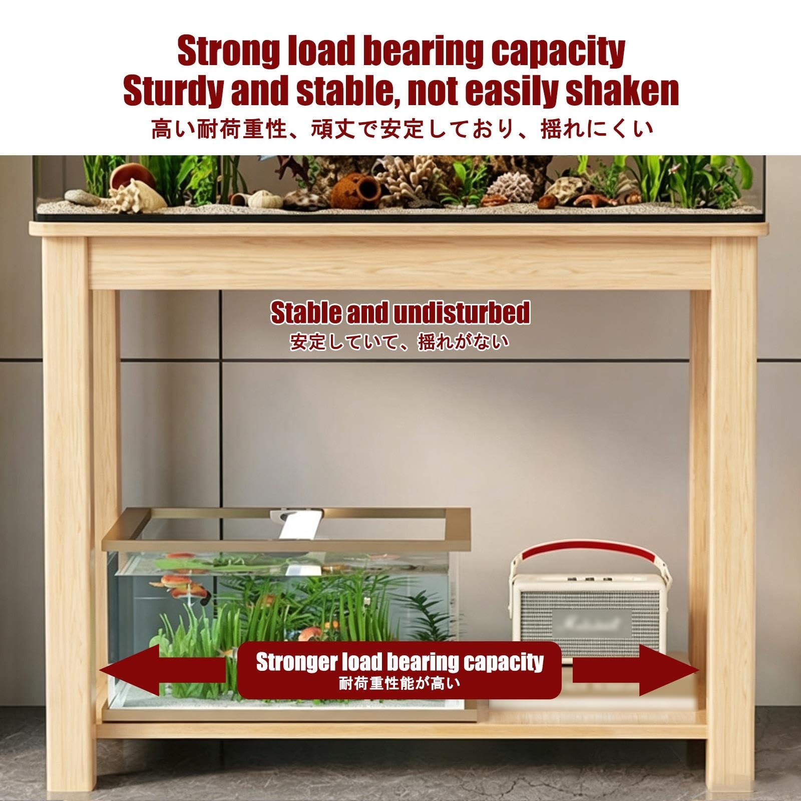 Mobile per Acquario, Supporto per Terrario, Supporto Solido